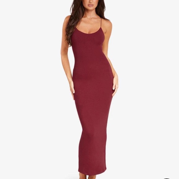 CSB Open Back Rib Maxi Dress - Picture 2 of 10